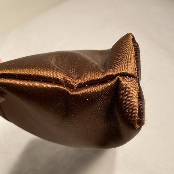 NWOT Bulgari satin brown cosmetics pouch - Picture 9 of 16